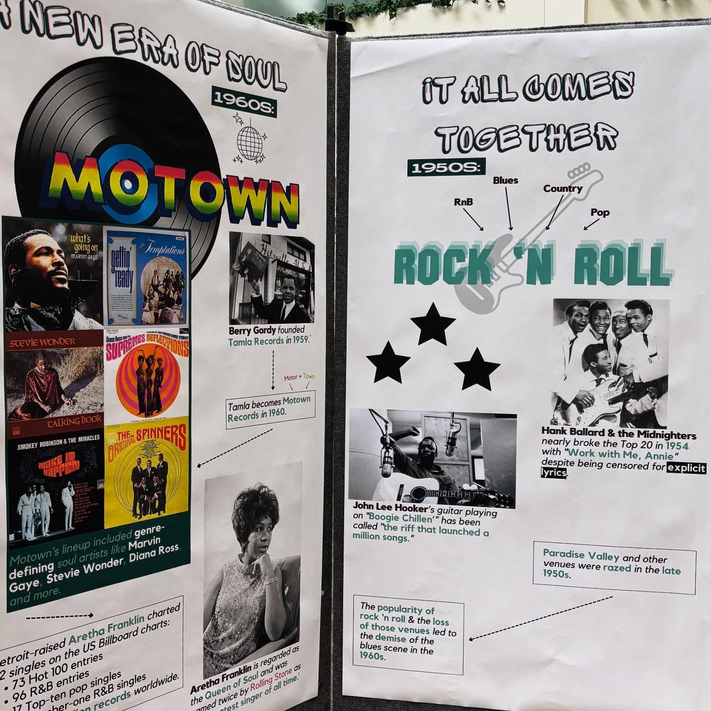 Panels featuring Detroit music