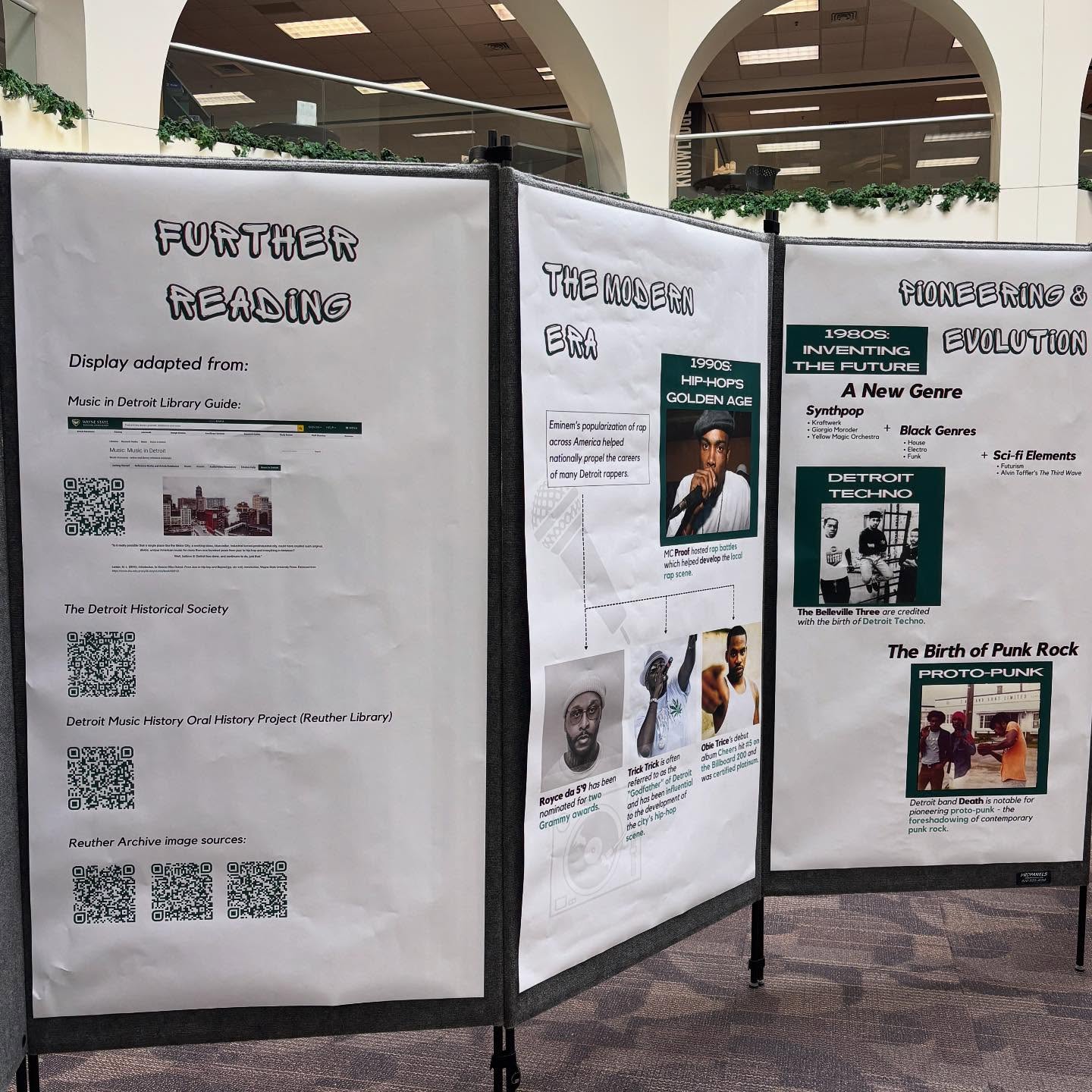 Panels featuring Detroit music